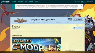 
                            1. Category:Events | Knights and Dragons Wiki | Fandom - Knights And Dragons Portal Event