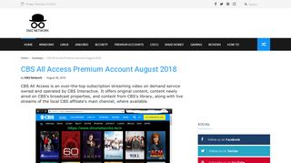 
                            3. CBS All Access Premium Account March 2018 - DMZ Networks - Cbs All Access Login And Password Hack