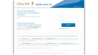 
                            5. CBS & You - Westinghouse Benefits Portal