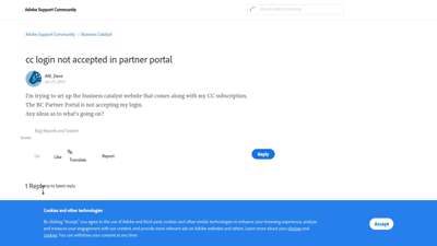 
                            4. cc login not accepted in partner portal - Adobe Support ...