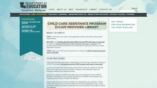 
                            5. CCAP Providers - Louisiana Believes - Louisiana Child Care Assistance Portal