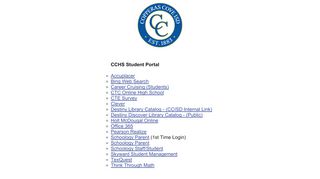 
                            1. CCHS Student Portal - CCISD Portal - Student Portal Ccisd