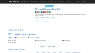 
                            6. Ccn web login Results For Websites Listing - SiteLinks.Info - Ccnhub Login