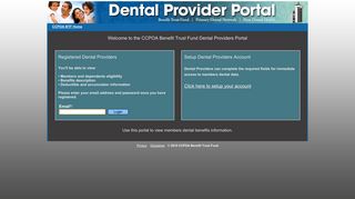 
                            1. CCPOA Benefit Trust Fund Providers Site - Ccpoa Dental Provider Portal