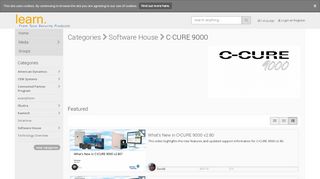 
C·CURE 9000 :: Software House :: Categories :: learn.
