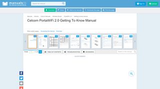
CELCOM PORTAWIFI 2.0 GETTING TO KNOW MANUAL Pdf ...  
