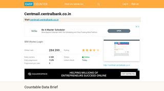 
                            8. Centmail.centralbank.co.in: IBM iNotes Login - Easy Counter - Central Bank Centmail Login
