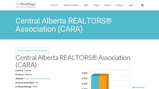 
                            5. Central Alberta REALTORS® Association (CARA) | myRealPage - Matrix Alberta One Login
