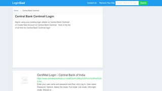 
                            7. Central Bank Centmail Login or Sign Up - Central Bank Centmail Login