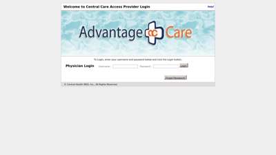 Central Care Access Login - Central Health Mso
