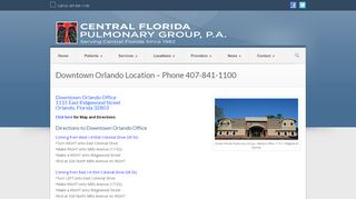 
                            5. Central Florida Pulmonary » Downtown Orlando Location – Phone ... - Central Florida Pulmonary Group Patient Portal
