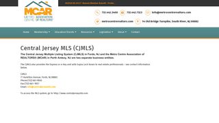 
Central Jersey MLS (CJMLS) - Metro Centre Association of ...
