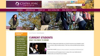 
                            5. Central Penn College - Current Students - Student Portal Central Penn