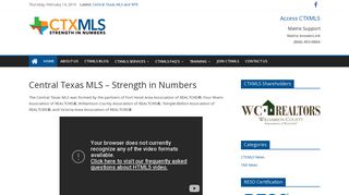 
                            2. Central Texas MLS - Strength in Numbers - CTXMLS - Four Rivers Mls Login