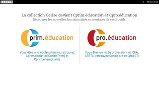 
                            6. CERISE PRO , Cpro.sti et CERISE PRIM qui devient Cprim ... - Cerise Pro Connexion Portal