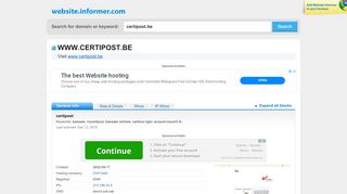 certipost.be at Website Informer. certipost. Visit Certipost. - Certione Portal