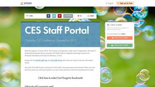 
                            8. CES Staff Portal | Smore Newsletters