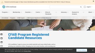 
                            2. CFA® Program Registered Candidate Resources - CFA Institute - Cfa Login Portal