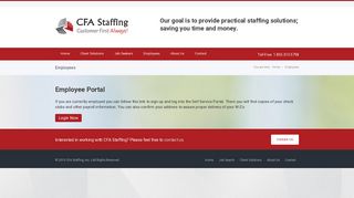 
                            7. CFA Staffing Employee Portal - Cfa Login Portal