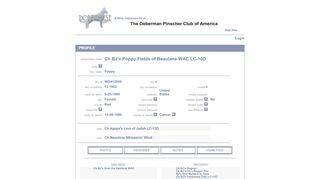 
                            8. Ch BJ's Poppy Fields of Beaulane WAC LC-10D - Dobequest ... - Lhtot Email Login