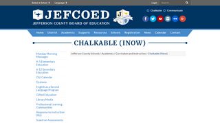 
Chalkable (INow) - Jefferson County Schools
