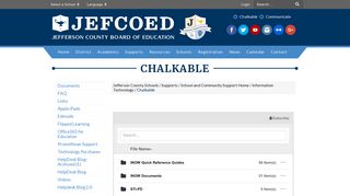 
Chalkable - Jefferson County Schools
