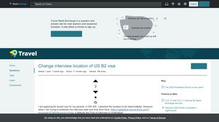 
                            6. Change interview location of US B2 visa - Travel Stack Exchange - Cgifederal Secure Force Login