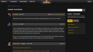Change Password — Marvel Contest of Champions - Kabam Portal Change Password