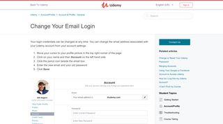 
                            4. Change Your Email Login – Udemy - Udemy Portal Username And Password