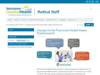 
                            7. Changes to the Provincial eHealth Viewer (CareConnect ...