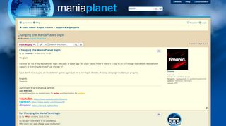 
                            4. Changing the ManiaPlanet login - Maniaplanet Forum - Maniaplanet Portal
