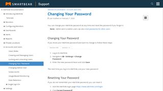
                            1. Changing Your Password | AlertSite Documentation - Alertsite Portal