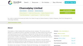 Channelplay Limited - Data Collection,Full Service,Mystery ... - Channelplay Portal