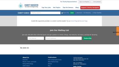 
                            6. Charity Navigator - Rating for Soliya