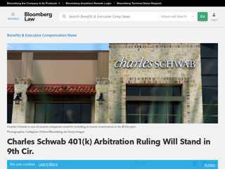 
                            6. Charles Schwab 401(k) Arbitration Ruling Will Stand in 9th ...
