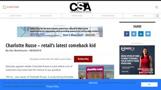 
                            8. Charlotte Russe – retail's latest comeback kid | Chain Store Age - Charlotte Russe Portal
