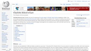 
                            2. Charlotte School of Law - Wikipedia - Charlotte Law Campus Portal