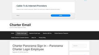 
                            6. Charter Panorama Sign In - Panorama Charter Login Employee - Panorama Spectrum Employee Login