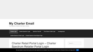 
                            3. Charter Retail Portal Login - Charter Spectrum Retailer Portal ... - Charter Retailer Portal Login