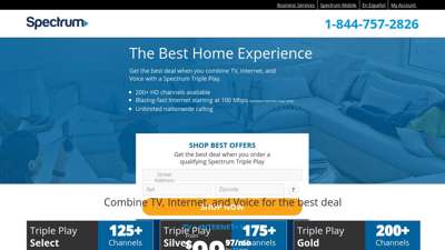 Charter Spectrum® Official - Internet, Cable TV, and Phone ...