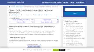 
                            4. Charter.net Email Login (Spectrum), Roadrunner, TWC Email ... - Charter Net Email Portal Official Web Page