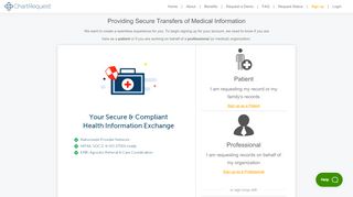 
                            5. ChartRequest: Medical Records Request - HIPAA Compliant ... - Medirecords Portal