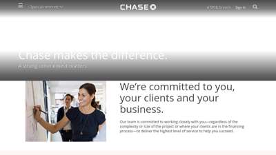 Chase Business-to-business - Home Lending Landing Page