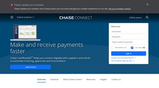 
                            10. Chase Connect® Commercial Banking Chase.com