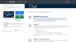 
                            5. Chase Ink Business Preferred Credit Card | Chase.com - Chase Ink Sign Up