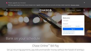 
                            4. Chase Online Bill Pay - Personal Banking - Chase Bank - Wamu Credit Card Portal