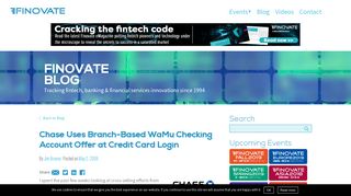 
                            7. Chase Uses Branch-Based WaMu Checking Account Offer at ... - Wamu Credit Card Portal