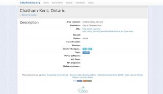 Chatham-Kent, Ontario - Data Portals - Chatham Kent Portal