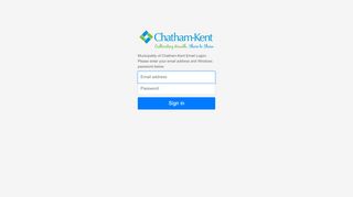 Chatham-Kent - Sign in - Chatham Kent Portal