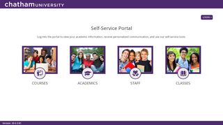 Chatham University - Portal hosted on CV06 server - Chatham University Portal